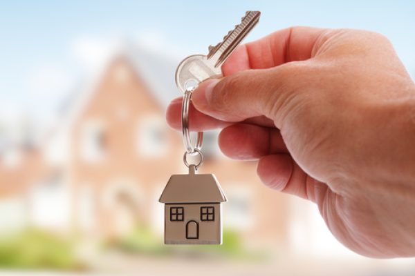 Handing over house keys